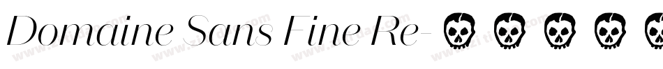 Domaine Sans Fine Re字体转换